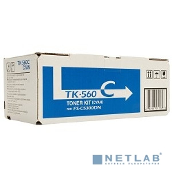 Kyocera-Mita TK-560C Картридж, Cyan {FS-C5300DN/C5350DN, Cyan, (10000стр.)}