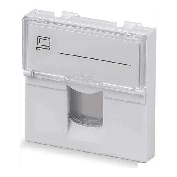 Cabeus FP-L-45-1M Вставка 45x45 (Mosaic) для 1 модуля формата Keystone Jack (арт.078604)