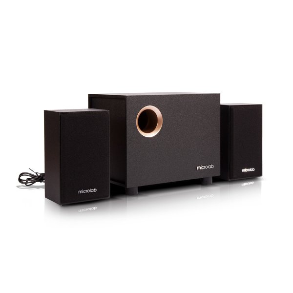 Microlab M-105 {10 Вт RMS, Распределение мощности 2,5 Вт х 2 +5 W, Частотная характеристика 40-20 кГц, Соотношение сигнал/шум 70 дБ}