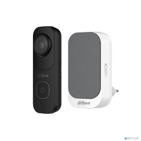 DAHUA DH-VDKP01-BG (KIT/DH-IPC-DB41AP-0210B-White/DH-IPC-DS1AP-Grey) Комплект: Дверной звонок DH-DB41AB + Динамик DH-DS1AG