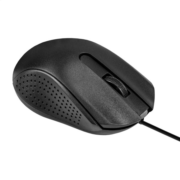 Exegate EX298193RUS Мышь ExeGate Professional Standard SH-8012L-OEM (USB, оптическая, 1000dpi, 3D, 3 кнопки и колесо прокрутки, длина кабеля 2м, черная, brown box)