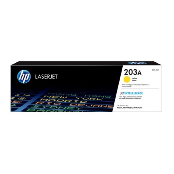 HP CF542A Картридж HP 203A  Yellow {CLJ Pro MFP M254/280/281} (1300 стр)