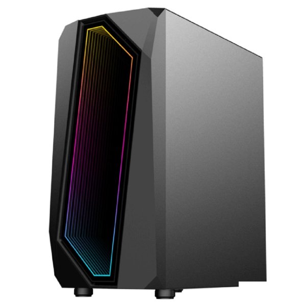 GameMax Корпус Time Bandit (Midi Tower, ATX, Черн., Зак. стекл., 1*USB3.0, 2*USB2.0, 3*120 ARGB)