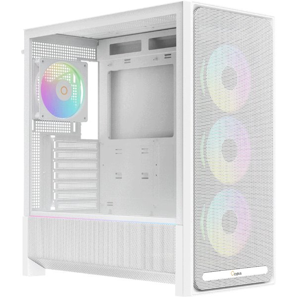 Case Ocypus Delta C70 WH ARGB  EATX / win / white / 4 ARGB fans / no PSU / Tempered Glass