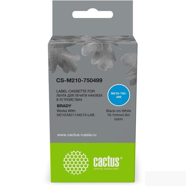 Картридж ленточный Cactus CS-M210-750499 M210-750-499 для Brady M210/M211/M210-LAB