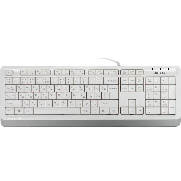 Клавиатура A4Tech Fstyler FK10, белый/серый, USB