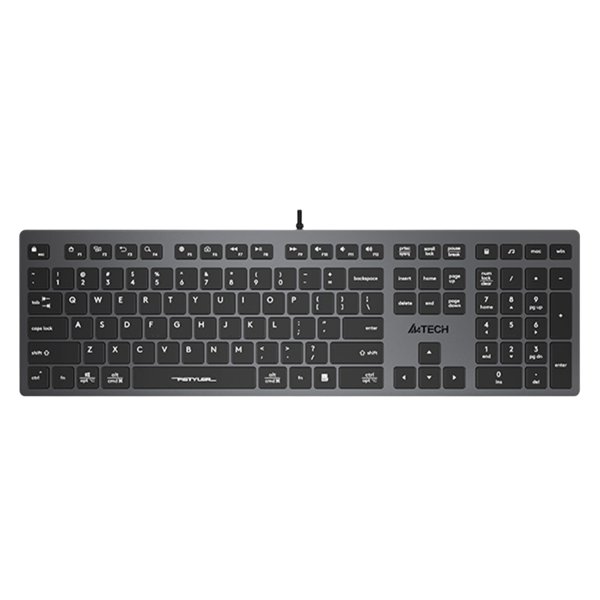 Клавиатура A4Tech Fstyler FX50 серый USB slim Multimedia (FX50 GREY) [FX50 GREY]