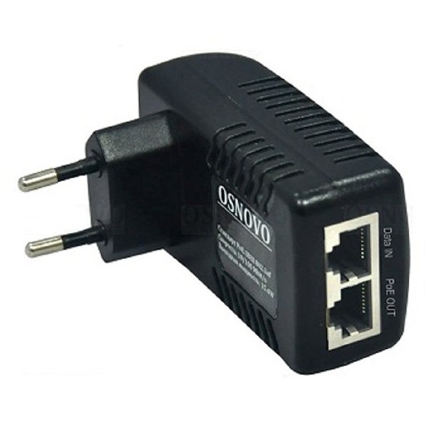 Just JT-MIDSPAN05A Пассивный PoE инжектор Fast Ethernet на 1 порт. Мощность PoE - до 25W (с возможностью подключения PTZ видеокамеры). Напряжение PoE - 48V (конт. 4,5 (+); 7,8 (-)).