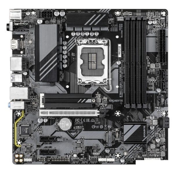 Gigabyte B760M DS3H WF6E GEN5 Soc-1700 Intel B760 4xDDR5 mATX AC`97 8ch(7.1) 2.5Gg RAID+HDMI+DP