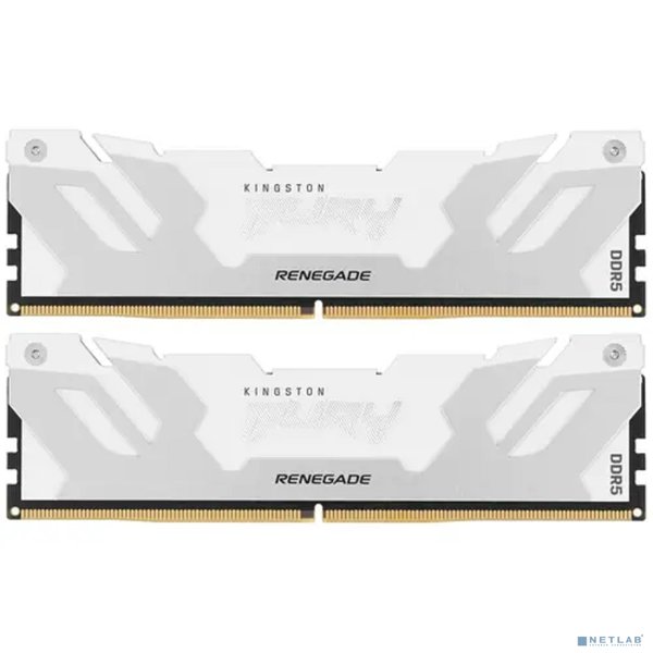 Kingston DDR5 DIMM 32GB 6400MT/s CL32 (Kit of 2) FURY Renegade White XMP