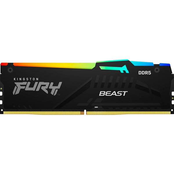 Kingston 8GB 5600MT/s DDR5 CL40 DIMM FURY Beast RGB KF556C40BBA-8