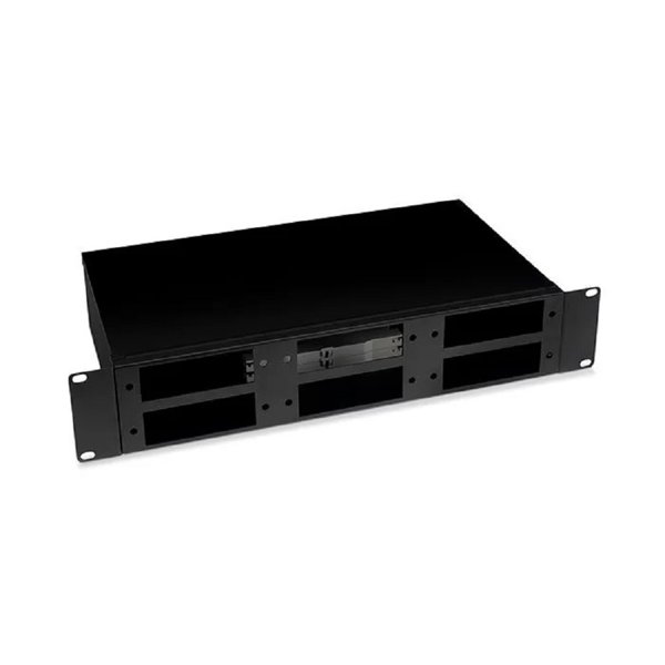 Cabeus FO-19-6FP-BK Кросс бокс оптический 19" 2U на 6 адаптерных панелей, цвет черный