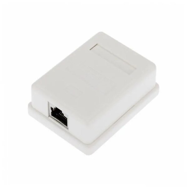 Rexant (03-0142) Розетка компьютерная внешняя, 1-порт FTP RJ-45 (8P8C), CAT 6