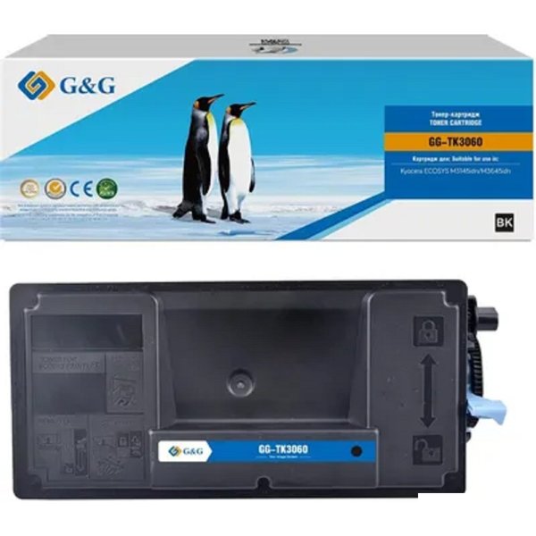 Тонер-картридж G&G toner cartridge для Kyocera M3145idn/M3645idn 14 500 стр. c чипом TK-3060 1T02V30NL0 гарантия 36 мес.