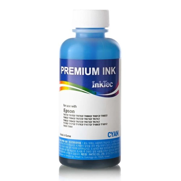 InkTec Чернила Epson R270, E0010 (InkTec) T0822, C, 0,1л (оригинальная фасовка) (E0010-100MC)