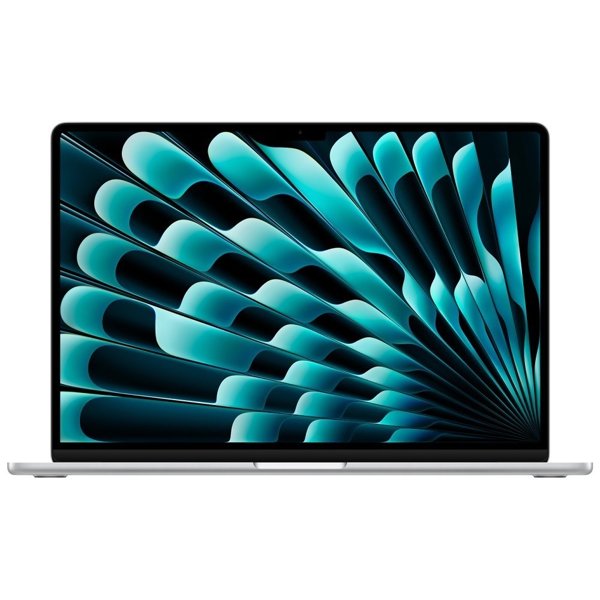 Apple MacBook Air 15-inch 2024 [MW1G3] (КЛАВ.РУС.ГРАВ.) Silver 15.3" Liquid Retina {(2880x1864) M4 8C CPU 10C GPU/16GB/256GB SSD/рекоменд.переходник 1991284} (A3241)