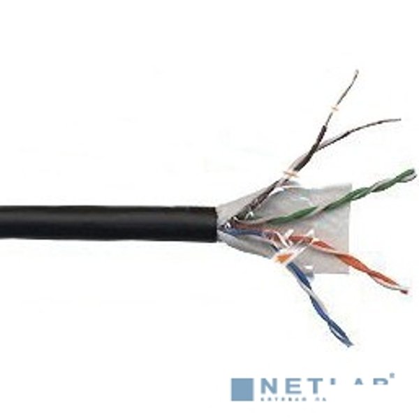 Кабель информационный Lanmaster LAN-5EUTP-WP-OUT кат.5е U/UTP не экранированный 4X2X24AWG PE внешний 305м черный