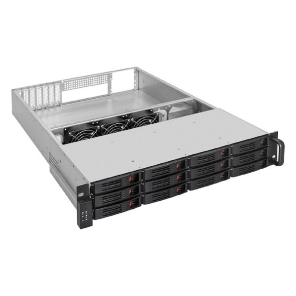Exegate EX294277RUS Серверная платформа ExeGate Pro 2U660-HS12 <RM 19", высота 2U, глубина 660, Redundant БП 2x1000W, 12xHotSwap>