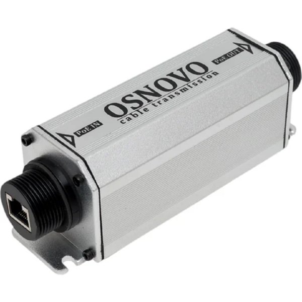 E-PoE/1W Уличный PoE удлинитель 10M/100M Fast Ethernet до 500м (до 22W).
