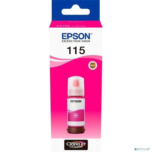 EPSON C13T07D34A  Контейнер 115 с пурпурными чернилами для L8160/L8180
