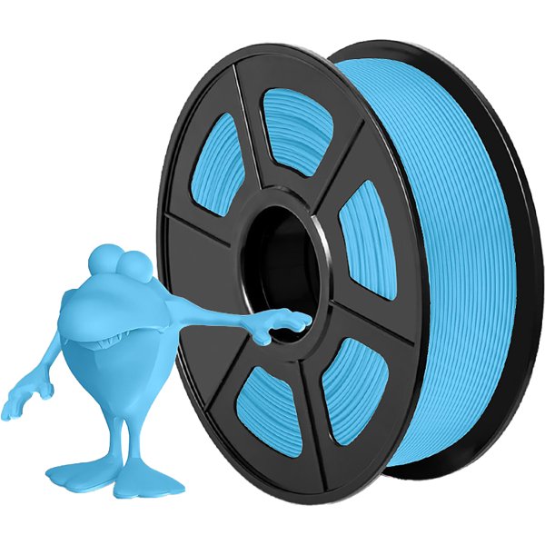 Филамент NVPRINT PLA Matte Light Blue для 3D печати диаметр 1.75мм  длина 330 метров  масса 1 кг