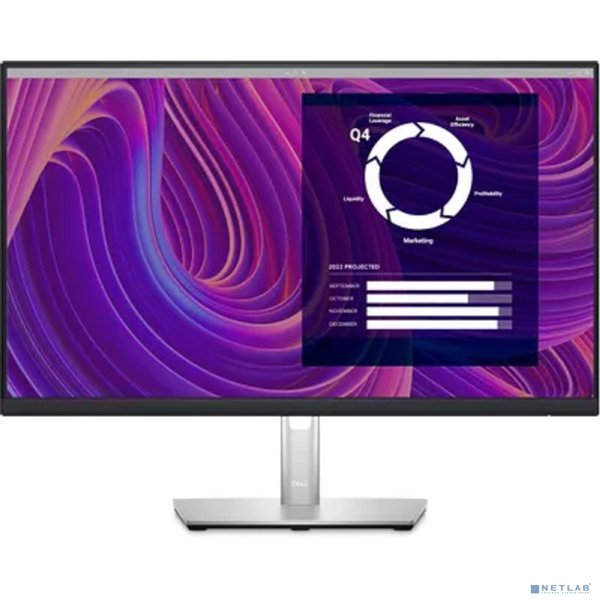 LCD Dell 24" P2423D черный и серебристый {IPS 2560x1440 75Hz 5ms 8bit 300cd 178/178 HDMI DisplayPort1.2 4xUSB3.2 Pivot VESA} [210-BDEG]