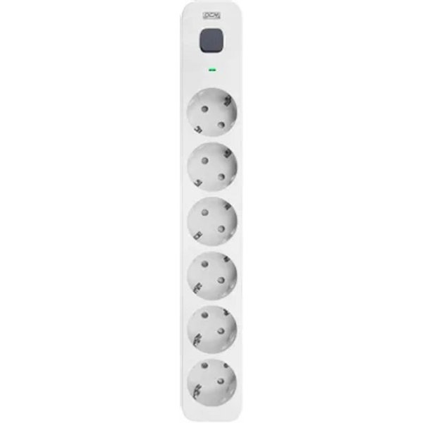 Powercom Сетевой фильтр SP-06W 1,8 м 1.8м (6 розеток) белый/серый (коробка) (1928698)