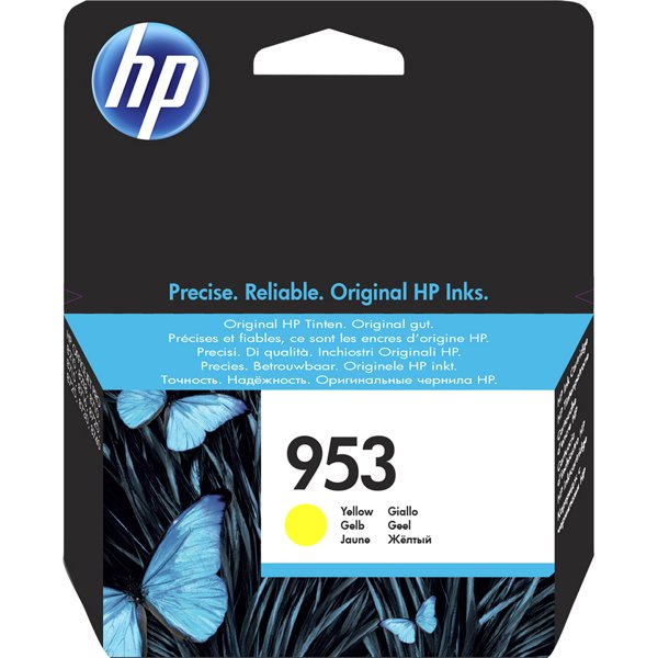 HP F6U14AE Картридж струйный №953 желтый {OJP 8710/8720/8730/8210 (630стр.)}
