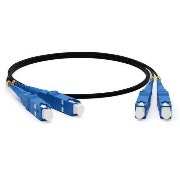 Hyperline FC-D2-9-SC/UR-SC/UR-H-10M-LSZH-BK Патч-корд волоконно-оптический (шнур) SM 9/125 (OS2), SC/UPC-SC/UPC, 2.0 мм, duplex, LSZH, 10 м, черный