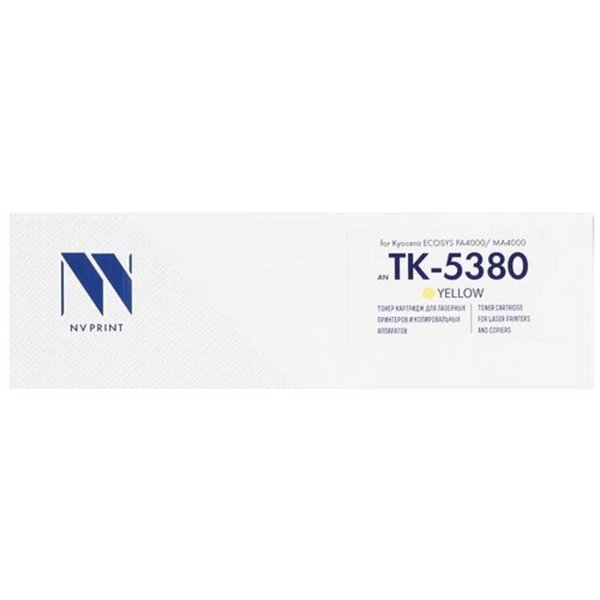 NV Print Картридж NVP совместимый NV-TK-5380 Yellow для Kyocera ECOSYS PA4000/MA4000 (10000k)