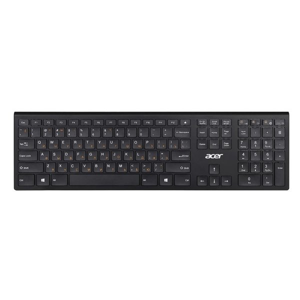 Acer OKR020 [ZL.KBDEE.004] wireless keyboard USB slim Multimedia black  Клавиатура беспроводная