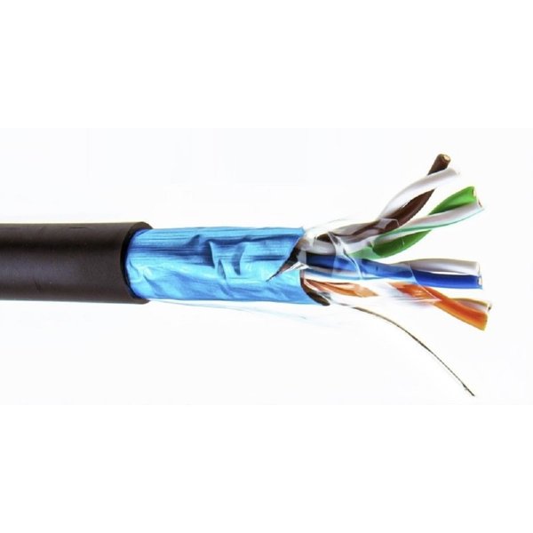 5bites Кабель FS5500-305APE витая пара FTP / SOLID / 5E / CCAG / PE / BLACK / OUTDOOR / DRUM / 305M