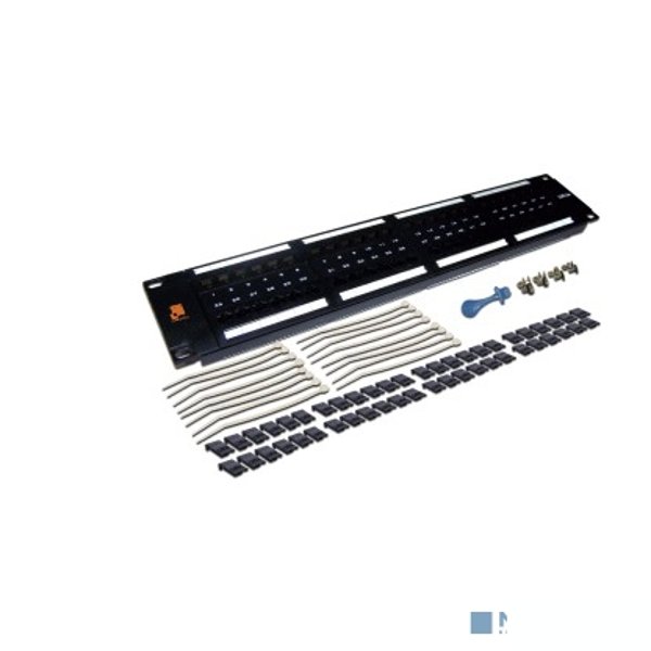 Патч-панель Lanmaster LAN-PPL48U5E 19" 2U 48xRJ45 кат.5e UTP