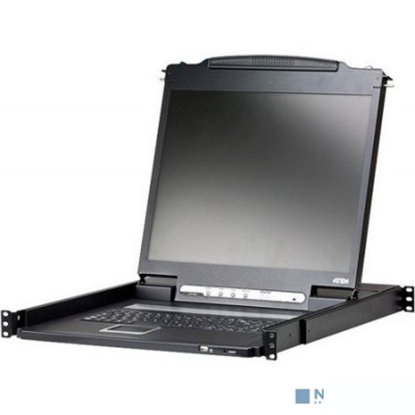ATEN CL1316N-ATA-RG Переключатель, электрон., KVM, 1 user консоль LCD 19" =>16 cpu PS2/USB+VGA, с KVM-шнурами PS2 1х1.8м.;USB 1x1.8м., 1280x1024, 1U 19", исп.спец.шнуры, OSD, каскад 256, лат./рус.клав