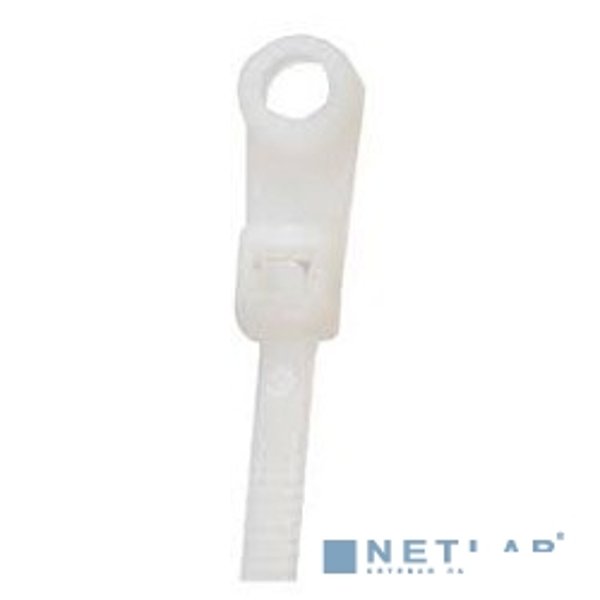 REXANT (07-0204) Хомут под винт nylon 4.8 х 200 мм 100 шт белый