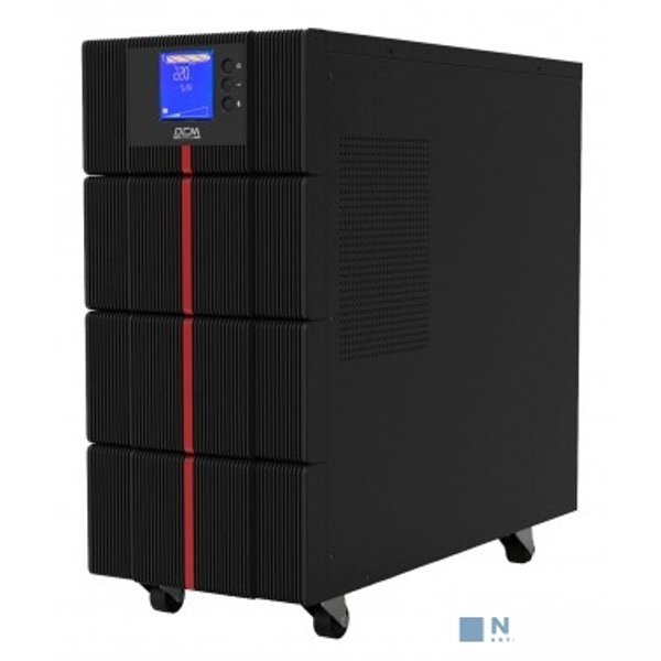 PowerCom Macan MAC-6000 ИБП {On-Line, 6000VA / 6000W, Tower, IEC, LCD, Serial+USB, SNMPslot, подкл. доп. батарей} (1439699)