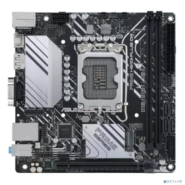 ASUS PRIME H610I-PLUS D4-CSM (Socket 1700, mini ITX, 2xDDR4(64GB), VGA//HDMI/DP, 1xPCIe 4.0x16, 1xLAN, 4xSATA 6Gb/s, 1xM.2, 1xM.2 E key, 2xUSB 3.2, 2xUSB 2.0, 1xPS/2)