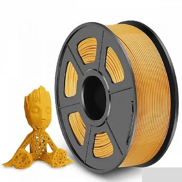 Филамент NVPRINT PLA+ Gold для 3D печати диаметр 1.75мм длина 330 метров масса 1 кг