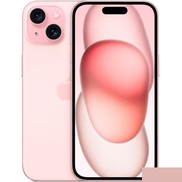 Apple iPhone 15 128Gb pink 3G 4G 1Sim 6.1" iOS 17 802.11 a/b/g/n/ac/ax NFC GPS A3090 MTP13HN/A ИНДИЯ