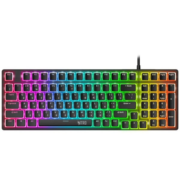 Acer Nitro OKW303 [ZL.KBDCC.01D] механическая черный/серый USB for gamer LED