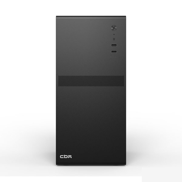 CBR Корпус mATX Minitower V201, c БП PSU-ATX550-12MD (550W/120mm), 2*USB 2.0, HD Audio+Mic, Black [PCC-MATX-V201-550W]