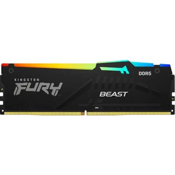 Kingston DDR5 DIMM 16Gb FURY Beast Black EXPO RGB 6800Mhz, [KF568C34BBEA-16] CL34, с радиатором Kingston