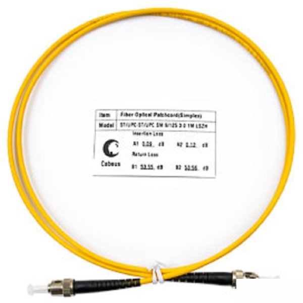 Cabeus FOP(s)-9-ST-ST-1m Шнур оптический simplex ST-ST 9/125 sm 1м LSZH