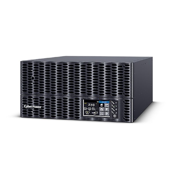 CyberPower ИБП OL3T030KERTHD 3Ф/3Ф, 3Ф/1Ф 30кВА/30кВт, без батарей, для монтажа в 19' стойку, габариты:433 x 219 x 760 мм, масса 42,8 кг.