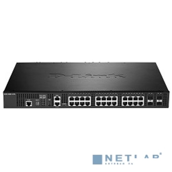 D-Link DXS-3400-24TC/A1ASI PROJ Управляемый L2+ стекируемый коммутатор с 20 портами 10GBase-T и 4 комбо-портами 10GBase-T/SFP+