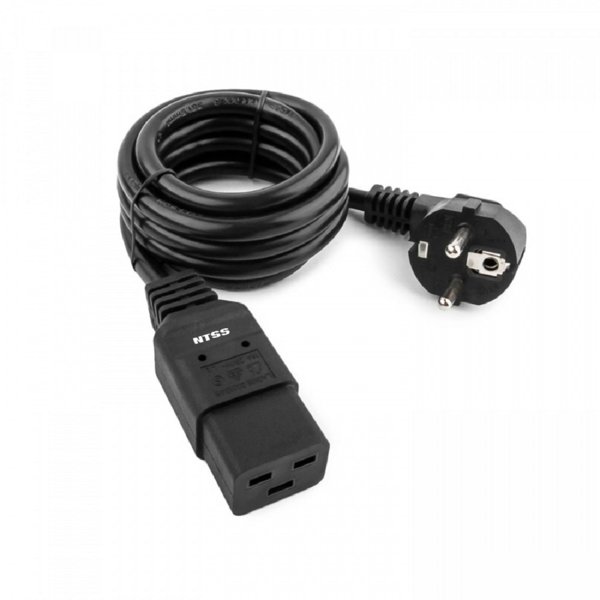 NTSS Шнур питания NTSS для БРП IEC 60320 C19 –   Schuko, 3х1.5, 3 м, ГОСТ NTSS-PC19772