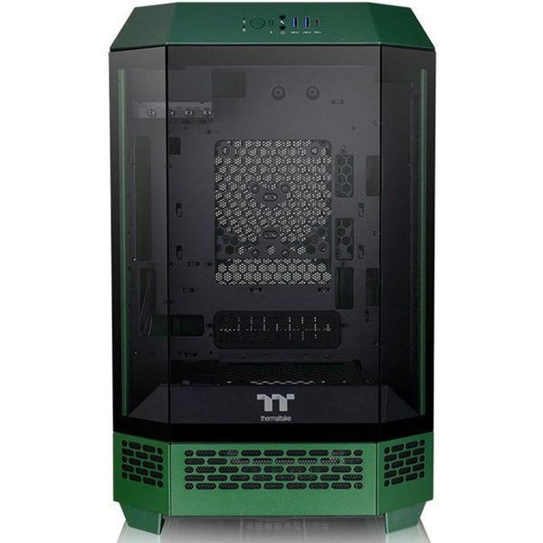 Корпус Thermaltake The Tower 300 Racing Green зеленый без БП miniITX 7x120mm 5x140mm 2xUSB3.0 audio bott PSU