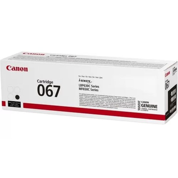 Canon Cartridge 067BK 5102C002 тонер-картридж для i-SENSYS LBP631CW LBP631, LBP633Cdw LBP633, MF651Cw MF651, MF655Cdw MF655, MF657Cdw MF657, Black