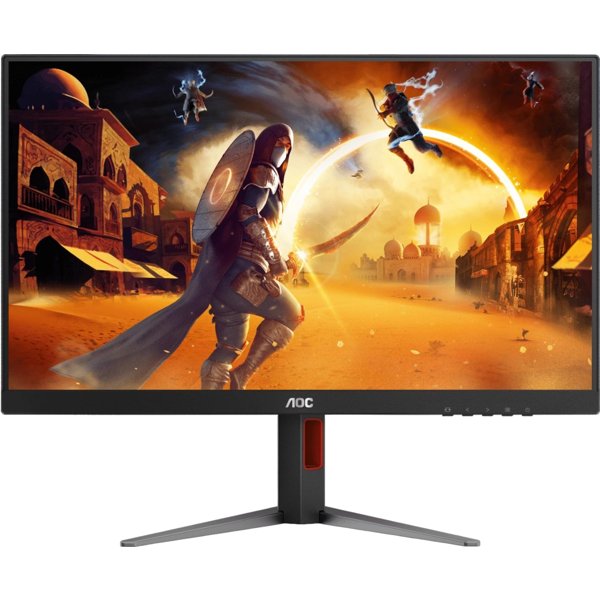 LCD AOC 27" Q27G4/D Black-Red с поворотом экрана {IPS 2560x1440 200Hz 0.3ms 178/178 450cd HDMI2.0 DisplayPort1.4)