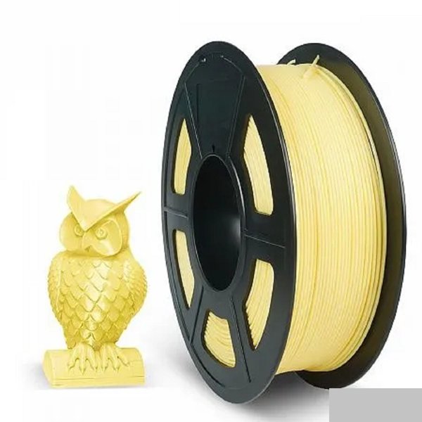 Филамент NVPRINT PLA+ Lemon yellow для 3D печати диаметр 1.75мм длина 330 метров масса 1 кг